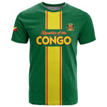 Custom Republique du Congo Football T shirt Go Ba Diabulu ya Mbwaki Green Color - African Pride