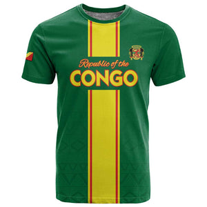 Custom Republique du Congo Football T shirt Go Ba Diabulu ya Mbwaki Green Color - African Pride