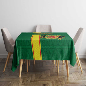 Republique du Congo Football Tablecloth Go Ba Diabulu ya Mbwaki Green Color - African Pride