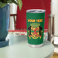 Custom Republique du Congo Football Tumbler Cup Go Ba Diabulu ya Mbwaki Green Color - African Pride