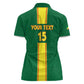 Custom Republique du Congo Football Women Polo Shirt Go Ba Diabulu ya Mbwaki Green Color - African Pride