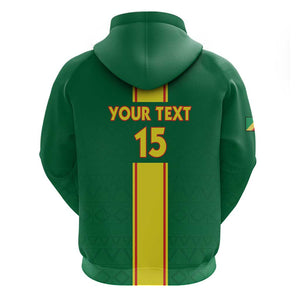 Custom Republique du Congo Football Zip Hoodie Go Ba Diabulu ya Mbwaki Green Color - African Pride