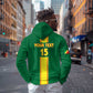 Custom Republique du Congo Football Zip Hoodie Go Ba Diabulu ya Mbwaki Green Color - African Pride