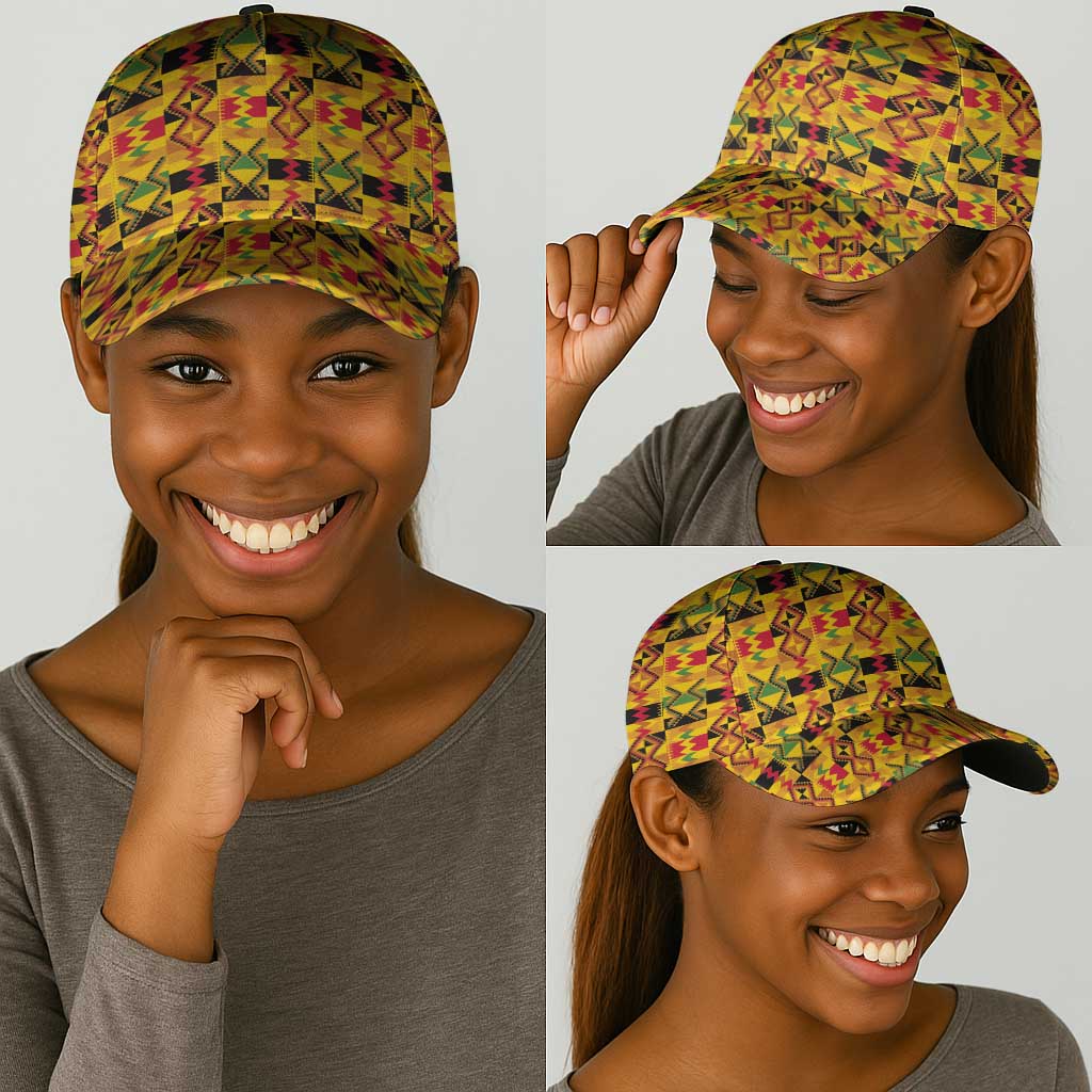 African Emaa Da Kente Pattern Classic Cap - African Pride
