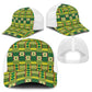 African Sika Fre Mogya Kente Pattern Baseball Net Cap - African Pride