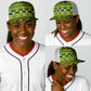 African Sika Fre Mogya Kente Pattern Baseball Net Cap - African Pride
