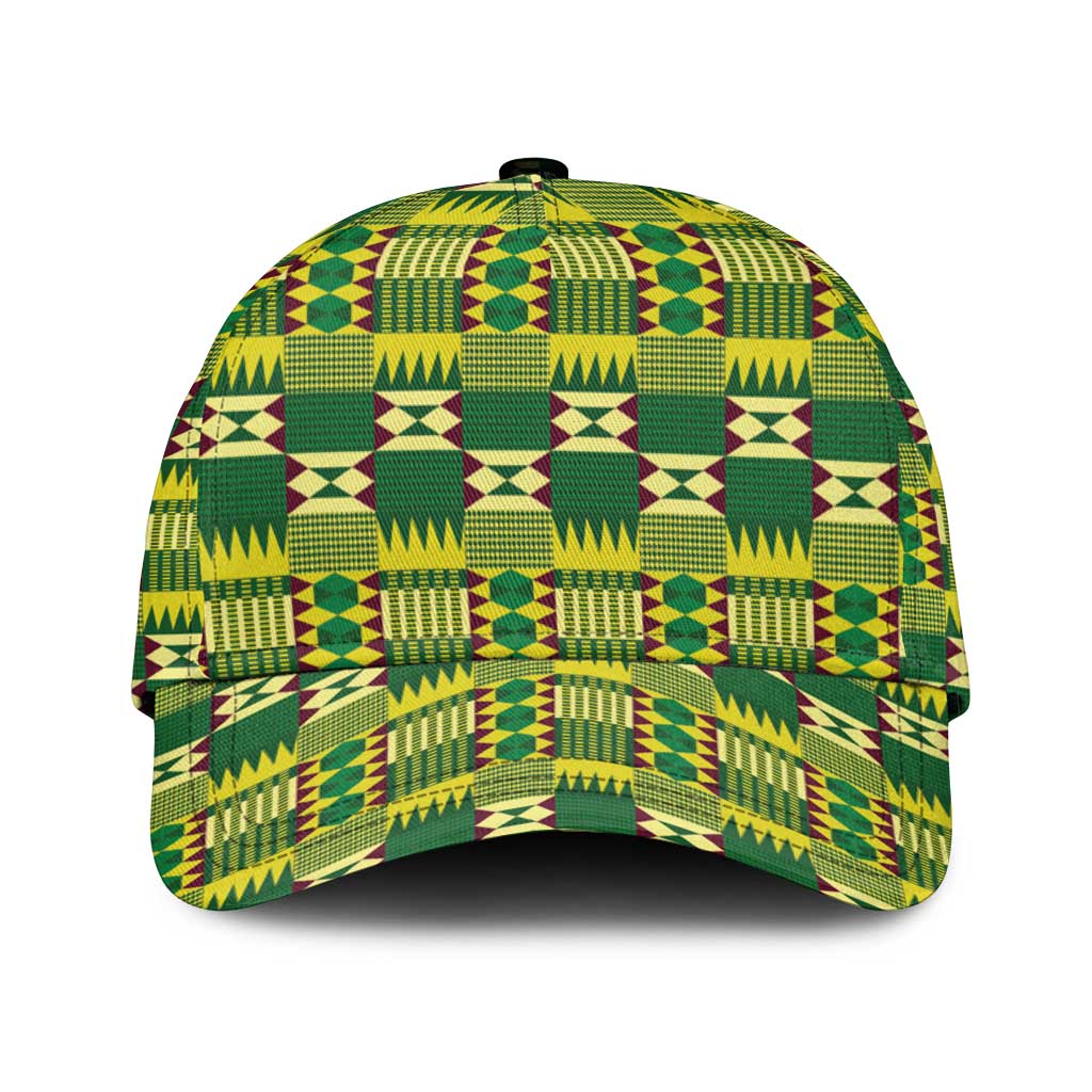 African Sika Fre Mogya Kente Pattern Classic Cap - African Pride