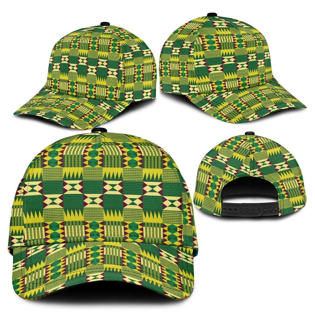 African Sika Fre Mogya Kente Pattern Classic Cap - African Pride