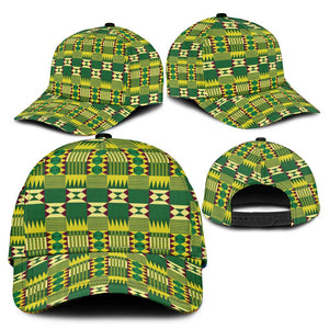African Sika Fre Mogya Kente Pattern Classic Cap - African Pride