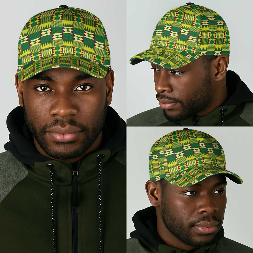 African Sika Fre Mogya Kente Pattern Classic Cap - African Pride