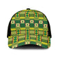 African Sika Fre Mogya Kente Pattern Mesh Trucker Cap - African Pride