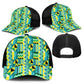 African Nkyinkyin Kente Pattern Baseball Net Cap - African Pride