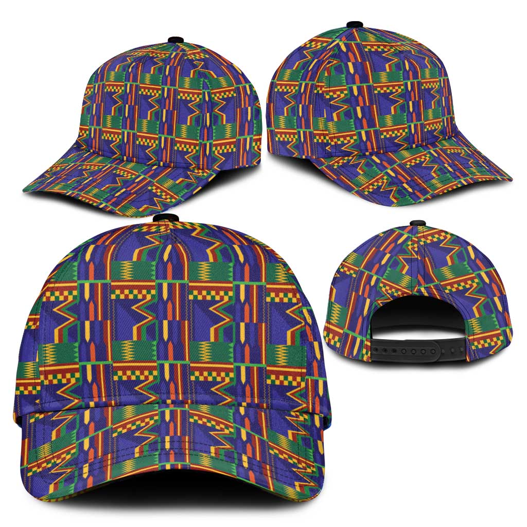 African Fathia Fata Nkrumah Kente Pattern Classic Cap - African Pride