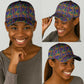 African Fathia Fata Nkrumah Kente Pattern Classic Cap - African Pride