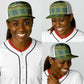 African Obaakofo Mmu Man Kente Pattern Baseball Net Cap - African Pride