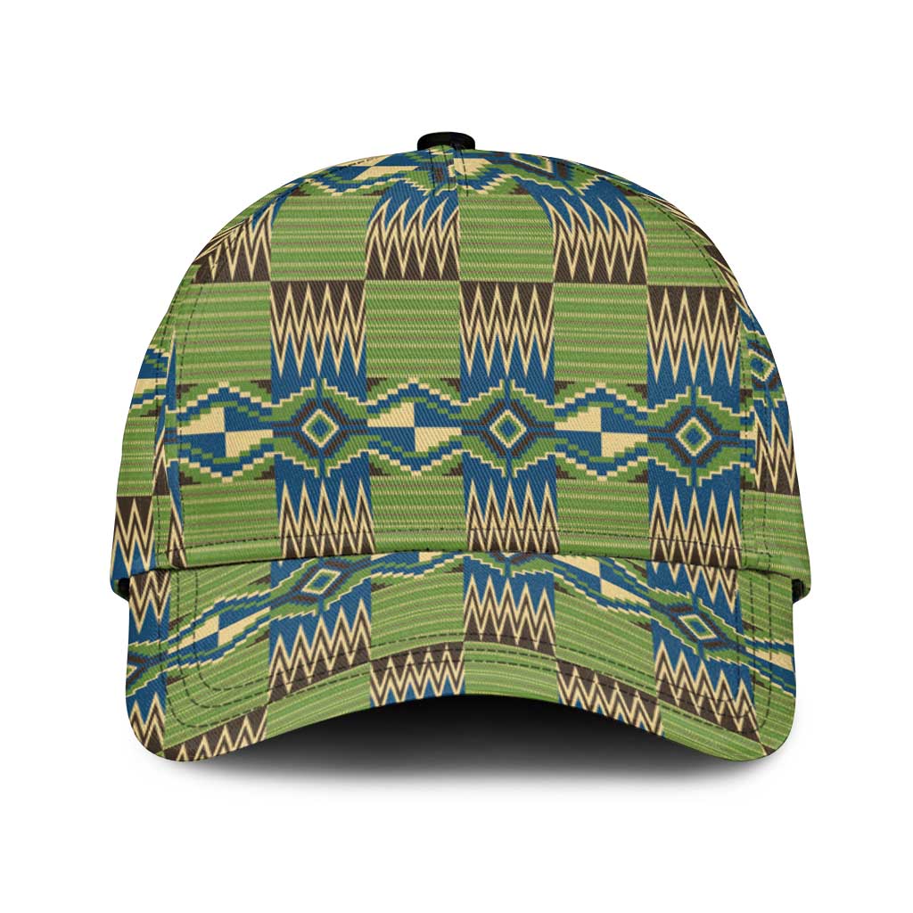 African Obaakofo Mmu Man Kente Pattern Classic Cap - African Pride