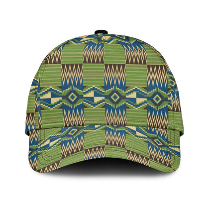 African Obaakofo Mmu Man Kente Pattern Classic Cap - African Pride
