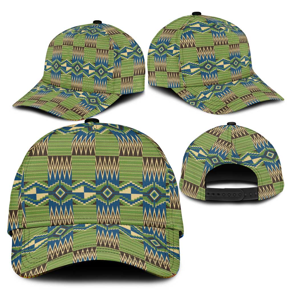 African Obaakofo Mmu Man Kente Pattern Classic Cap - African Pride