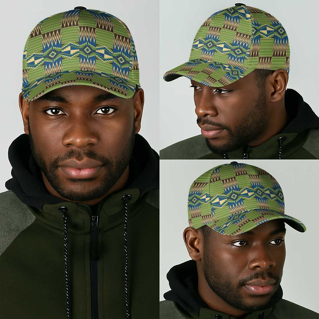 African Obaakofo Mmu Man Kente Pattern Classic Cap - African Pride