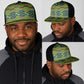 African Obaakofo Mmu Man Kente Pattern Mesh Trucker Cap - African Pride