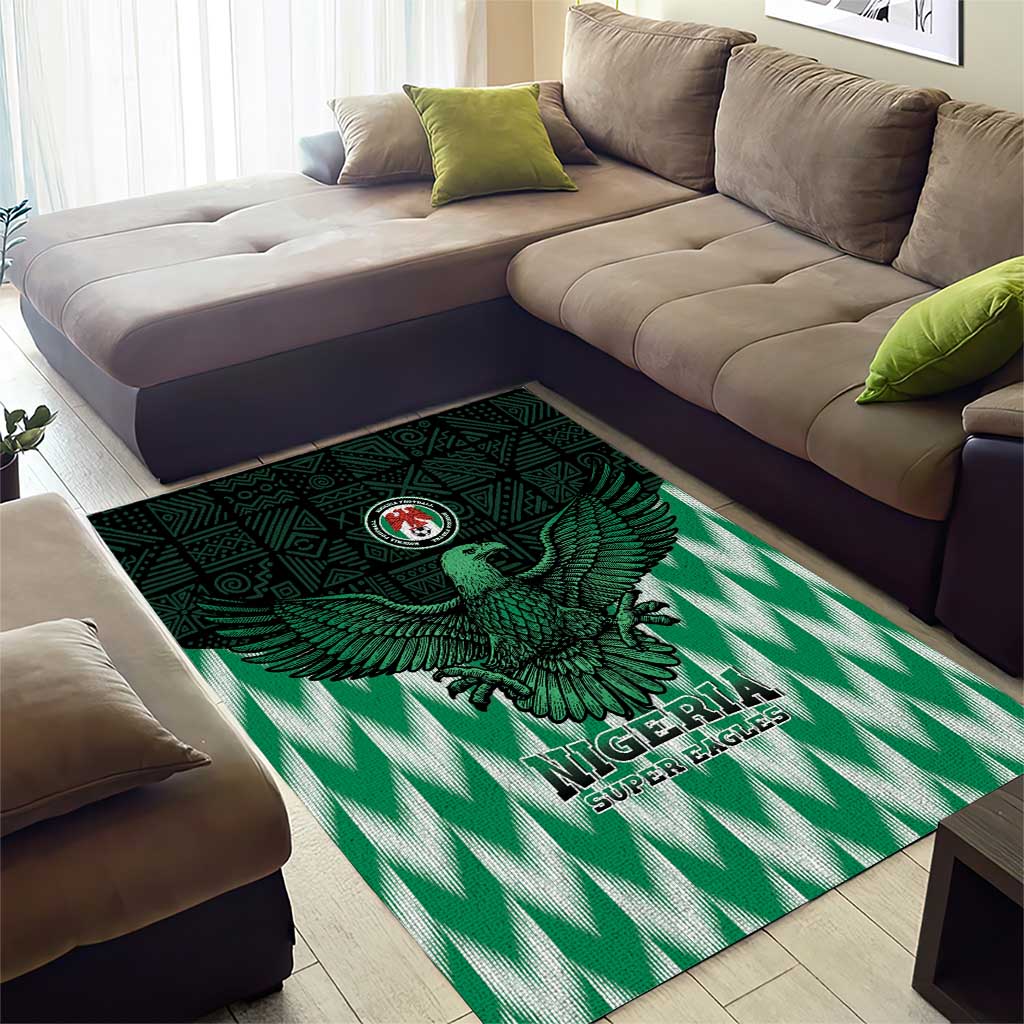 Custom Nigeria Football Area Rug African Pattern