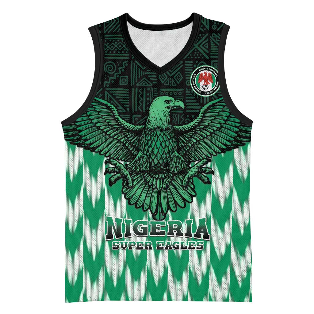 Custom Nigeria Football Basketball Jersey African Pattern - African Pride