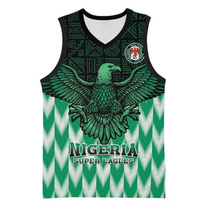 Custom Nigeria Football Basketball Jersey African Pattern - African Pride