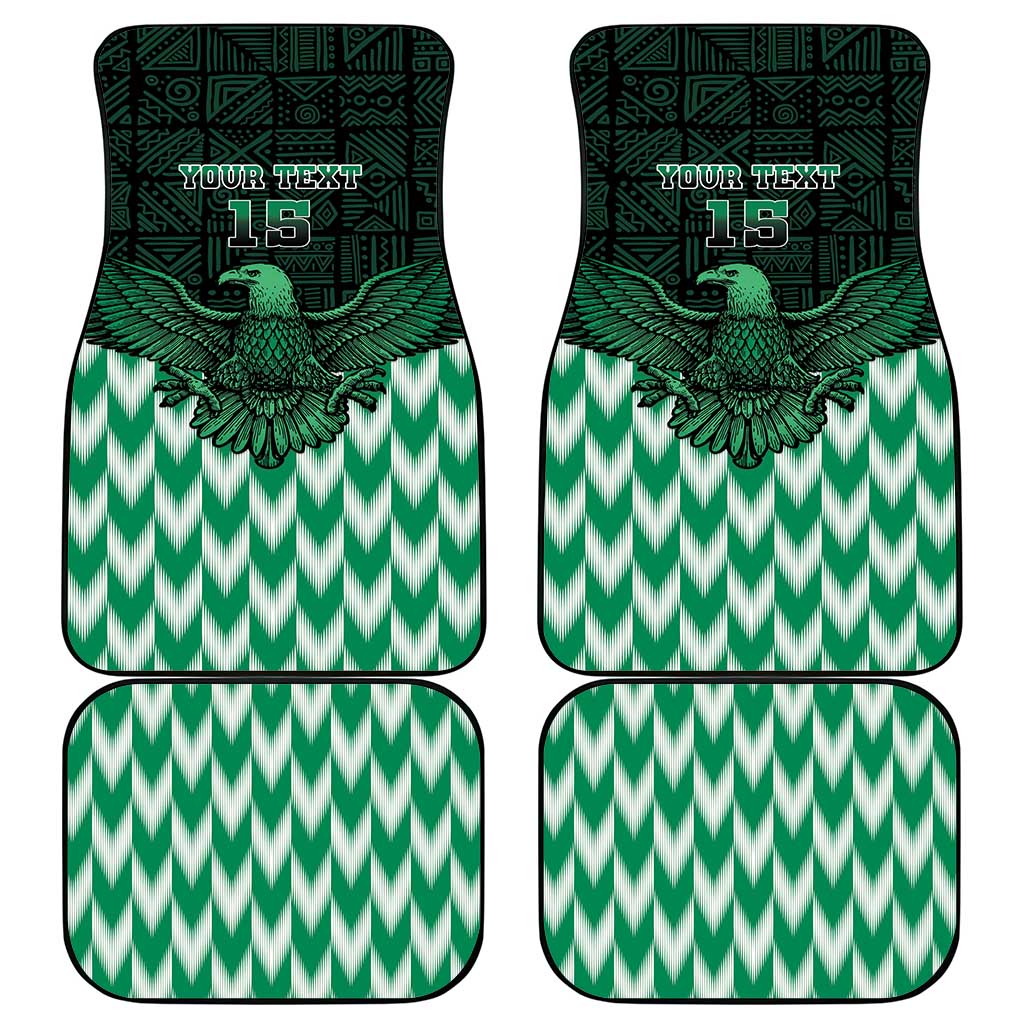 Custom Nigeria Football Car Mats African Pattern