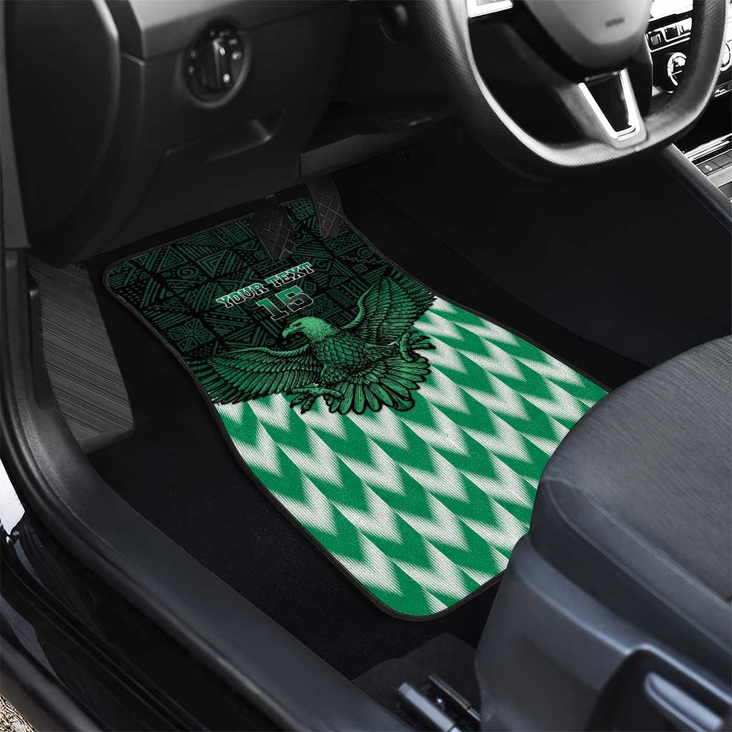 Custom Nigeria Football Car Mats African Pattern