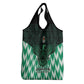 Custom Nigeria Football Grocery Bag African Pattern