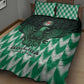 Custom Nigeria Football Quilt Bed Set African Pattern