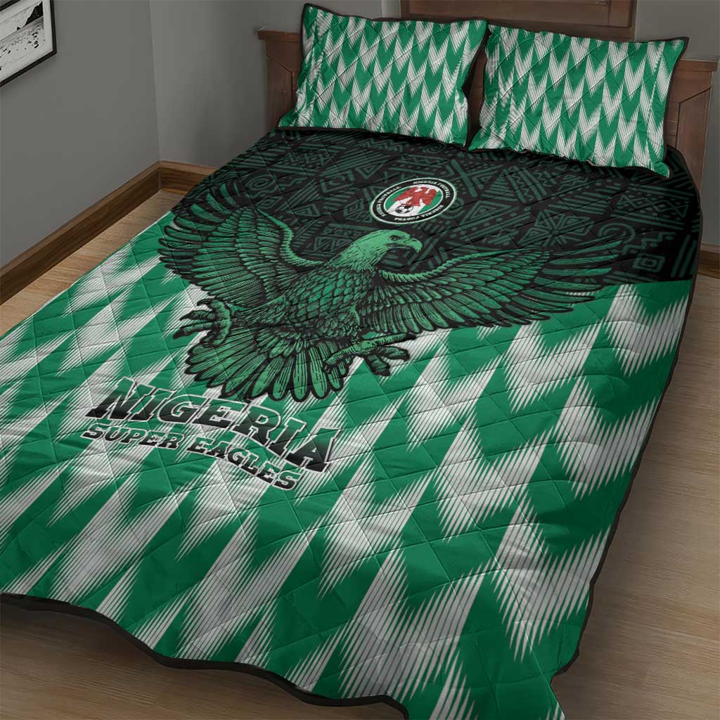 Custom Nigeria Football Quilt Bed Set African Pattern