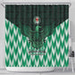 Custom Nigeria Football Shower Curtain African Pattern