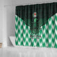 Custom Nigeria Football Shower Curtain African Pattern