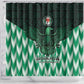 Custom Nigeria Football Shower Curtain African Pattern