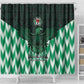 Custom Nigeria Football Shower Curtain African Pattern