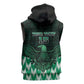 Custom Nigeria Football Sleeveless Hoodie African Pattern - African Pride