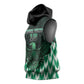 Custom Nigeria Football Sleeveless Hoodie African Pattern - African Pride
