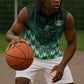 Custom Nigeria Football Sleeveless Hoodie African Pattern - African Pride