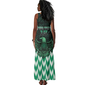 Custom Nigeria Football Tank Maxi Dress African Pattern