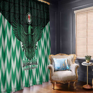 Custom Nigeria Football Window Curtain African Pattern