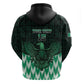 Custom Nigeria Football Zip Hoodie African Pattern