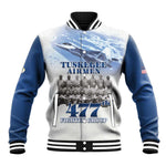 Tuskegee Airmen 477th Fighter Group Baseball Jacket Blue Heritage - African Pride