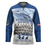 Blue Heritage Tuskegee Airmen Hockey Jersey 477th Fighter Group