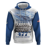 Tuskegee Airmen 477th Fighter Group Hoodie Blue Heritage - African Pride
