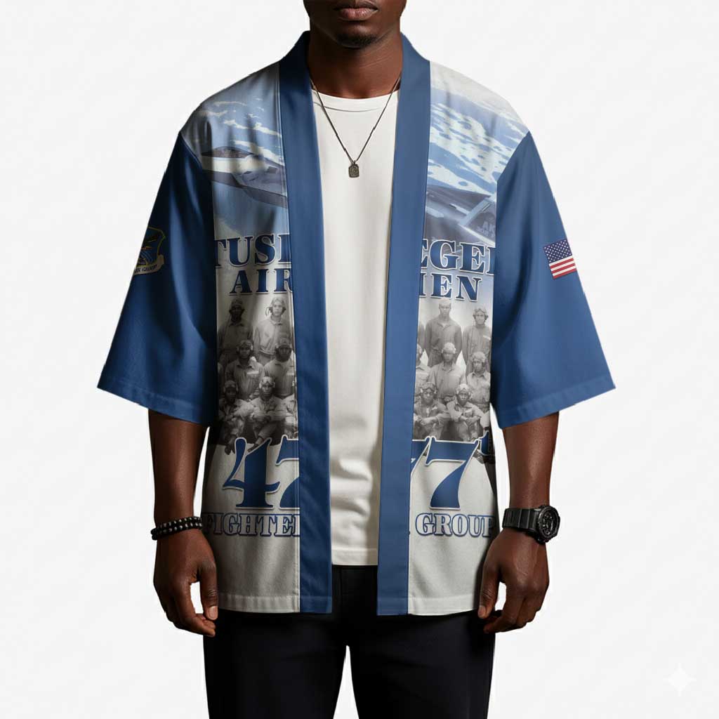 Blue Heritage Tuskegee Airmen Kimono 477th Fighter Group