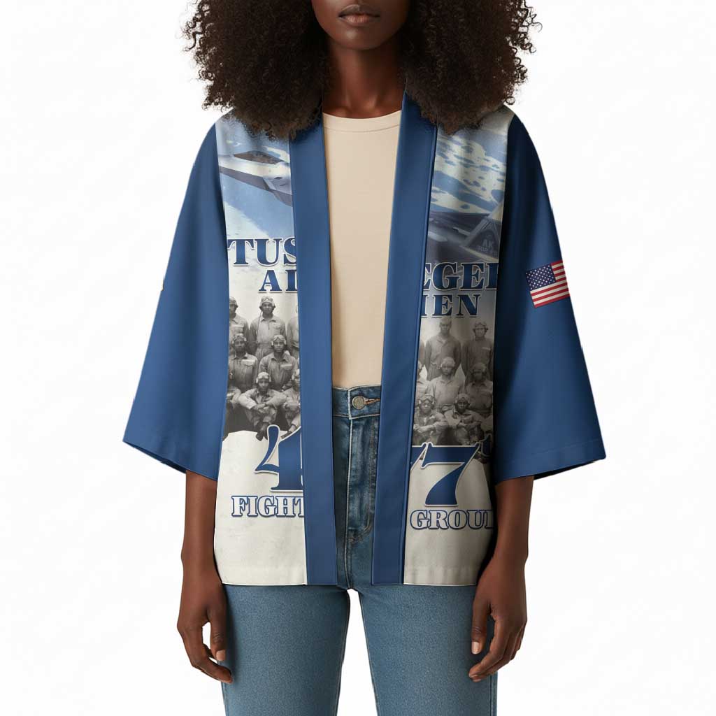 Blue Heritage Tuskegee Airmen Kimono 477th Fighter Group