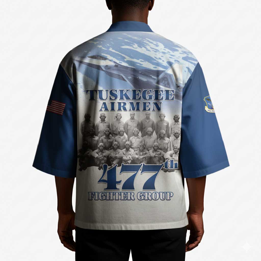 Blue Heritage Tuskegee Airmen Kimono 477th Fighter Group