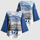 Blue Heritage Tuskegee Airmen Kimono Sleeve Blouse 477th Fighter Group