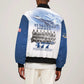 Tuskegee Airmen 477th Fighter Group Sleeve Zip Bomber Jacket Blue Heritage - African Pride